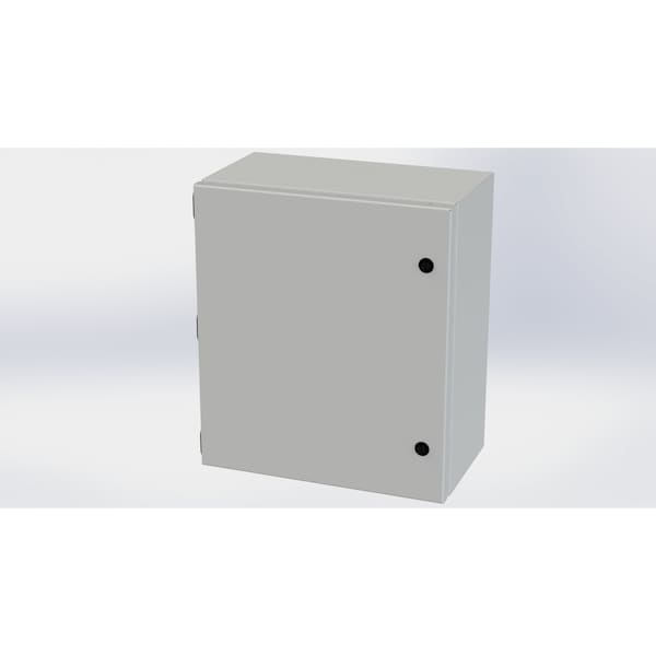 1/4 Turn Latch Electrical Enclosures, 16 in H, 8 in D, 14 in W, NEMA 3R, 4, 12, 13, Carbon Steel